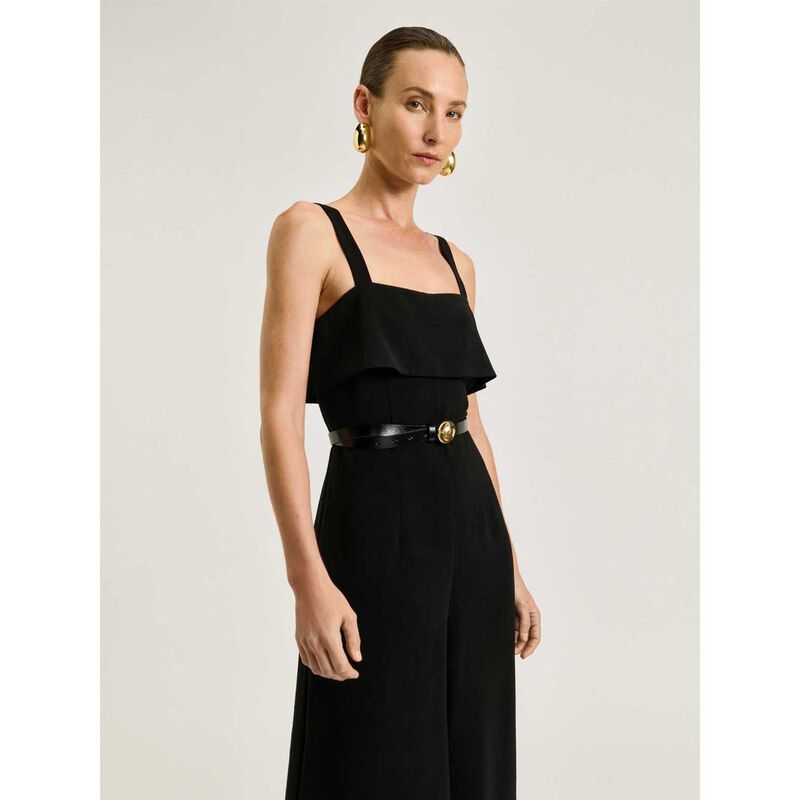 Veronika Maine Double Crepe Wide Leg Jumpsuit image number 2